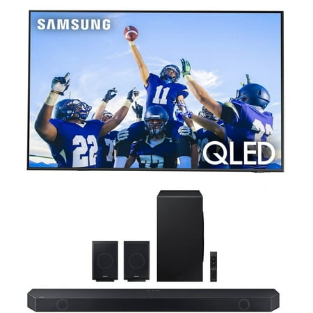 Samsung QN32Q60CAFXZA 32-inch QLED 4K Smart TV with Samsung HW-Q990C 11.1.4ch Soundbar with Rear Speakers and Dolby Atmos (2023)