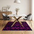 thumbnail image 3 of ODIKA 5'x7' Washable Area Rug Non-Slip, Chair-Friendly Optical Abstract Geometric Interlocking Hexagon Gamer Illusion for Dining Room, Under Table, Home Office, 3 of 7