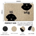 thumbnail image 3 of NYDECOR Funny Welcome Mats for Front Door Hi Bye Dog Door Mat Dog Doormat Rubber Non Slip Entrance Rug for Indoor Outdoor, 17"x28", 3 of 7