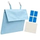 thumbnail image 5 of Bolsa de hielo refrescante para jaula de mascotas, reutilizable, aislante, lavable y portátil. Azul con 4 cajas, 5 of 9