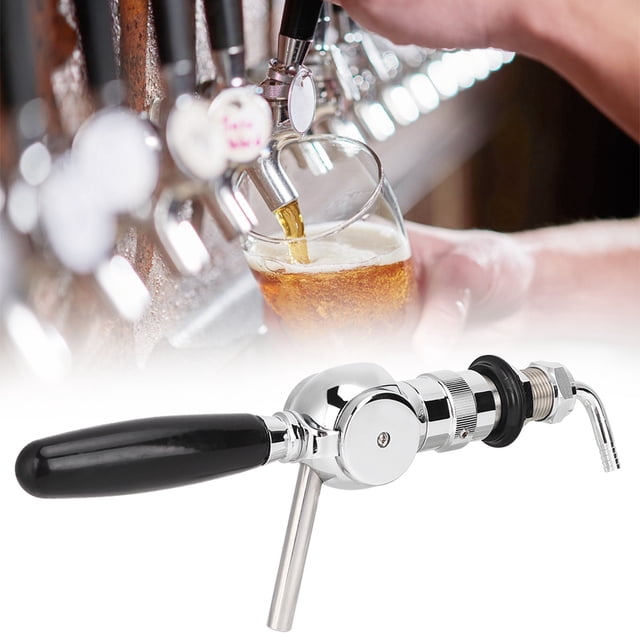 Ymiko Brass Ball Head Beer Tap Faucet Keg Flowing Control Ball Beer Tap For Homebrew