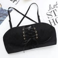 thumbnail image 3 of KIHOUT Deals Women Lace Padded Strap Bra Tank Wire Free Seamless Underwear, 3 of 6