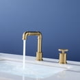 thumbnail image 2 of Single Handle Deck Mounted Bathroom Sink Faucet, Solid Brass Basin Faucet with 360-degree Swivel Spout, 2 of 5