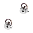 thumbnail image 2 of Billuyoard Outdoor Camping Stainless Steel Whistling Kettle Tea Kitchen Pot Silver Type2 NO2, 2 of 6