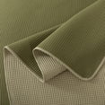 thumbnail image 6 of NSH by New Sega Home 4-Piece Olive Pinsonic Reversible Waffle Textured Quilt Set with Reversible Shams and Decorative Pillow, King, 6 of 9