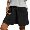 thumbnail image 2 of Womens Casual Shorts Drawstring Elastic Summer Shorts Comfy Pocketed Pants, 2 of 6