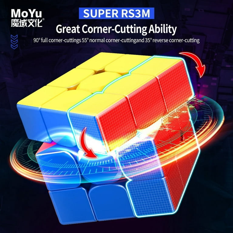 MoYu Super RS3M Ball-Core Magnetic 3x3x3 Speed Cube, Adjustable