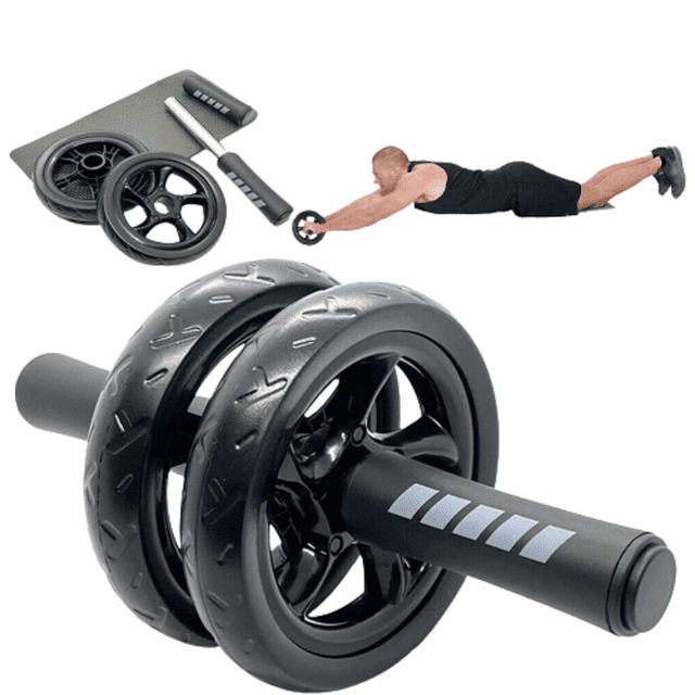 Details about / Roller Wheel Abs Abdominal Muscles Core Workout Home Training Exercise Equipment