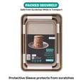 thumbnail image 5 of Baker's Secret Baking Sheet Pan Set, 3x Cookie Sheets for Oven, Diamond Texture Premium Air Flow (Navy Blue), 5 of 11