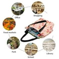thumbnail image 5 of KLL Tote Bag for Women Strawberry Print Shopping Grocery Reusable Bags for Office School Shopping Travel, 5 of 6