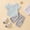 Blue, variant on TAIAOJING Toddler Boys Summer 2PCS Outfit Sets Short Sleeve Striped Prints Tops Shorts 2PCS Outfits Clothes Set For Children Clothes 0-6 Months