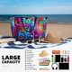 thumbnail image 5 of Disketp Neon Free Play Bolsa de Playa de Gran Capacidad, Bolso Impermeable y a Prueba de Arena para Mujer, Ideal para Playa, Piscina y Natación, 5 of 7