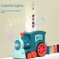 thumbnail image 2 of Juguetes educativos para niños dominó tiembla divertido tren eléctrico automático, 2 of 5