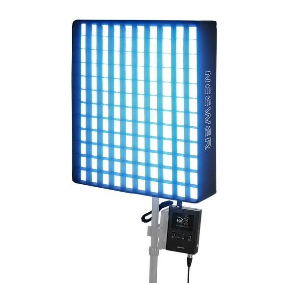 NEEWER FL100C 115W RGB LED Video Light Panel with Softbox - 2500K-10000K, 14700 Lux, CRI96 , APP/2.4G/DMX Control, Flexible Mat Design for Studio Photography, Streaming & Video Recording