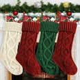 thumbnail image 2 of Opvise Christmas Stockings 20 Inch Large Cable Knit Stockings Fireplace Hanging Goodie Bags for Xmas Tree Holiday Home Decor, 2 of 8