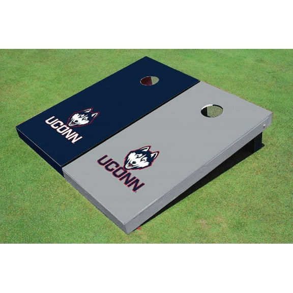 University of Connecticut "UConn" Alternating Solid Cornhole Boards