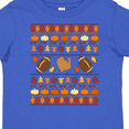 thumbnail image 4 of Inktastic Ugly Thanksgiving Sweater Design with Turkey and Football Boys or Girls Toddler T-Shirt, 4 of 5
