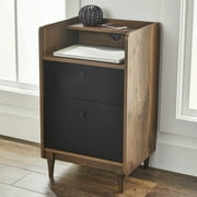 Better Homes & Gardens Montclair 2 Drawer File Cabinet, Vintage Walnut Finish