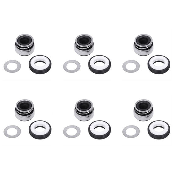 6X 12mm Coiled Spring Rubber Bellow Pump Mechanical Seal 301-12,6 x Mechanical Seal