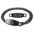 thumbnail image 1 of MedicEngraved Black Stainless Steel Custom Medical Alert Bracelet - 9mm Curb Link, 1 of 7