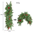 thumbnail image 3 of Vikakiooze Christmas Pineal Mailbox Wreath Home Led , Luminous Twig Vine Decorations, Christmas Gift & Decor, Christmas Decorations, 3 of 7