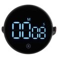 thumbnail image 4 of Portable Timer, ABS Case Magnetic Back Clear Numbers Electronic Timer Multifunctional  For Reading Timing Black, 4 of 8