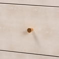 thumbnail image 6 of Baxton Studio Leyna Modern Beige Faux Shagreen 3-Drawer Storage Cabinet, 6 of 6