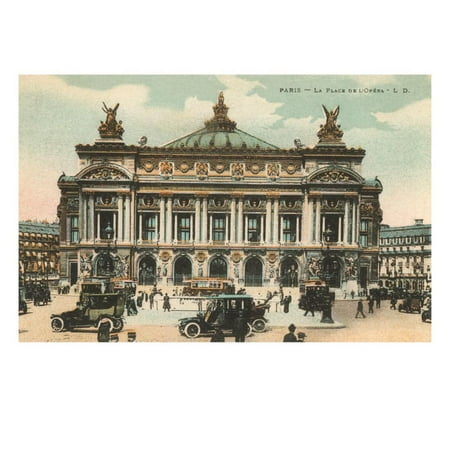 Opera House, Paris, France Print Wall Art