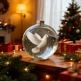 thumbnail image 3 of Nature's Birds Crystal Ornament Set, Hummingbird Christmas Ornament, Cardinal Ornaments for Xmas Tree Memorial Gifts, Clear Plastic Christmas Balls for Room Decor, Holiday Ornaments, 2.8", 3 of 5