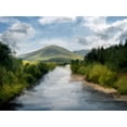thumbnail image 2 of Allen, Kimberly 24x19 Black Ornate Wood Framed with Double Matting Museum Art Print Titled - Up The River, 2 of 4