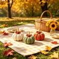 thumbnail image 6 of Cififendec Thanksgiving Knitted Pumpkin Set of 3, 3.94", Hand Woven Fabric Pumpkin Decor for Fireplace Mantel Tabletop Indoor Home Decor, 6 of 6