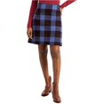thumbnail image 1 of MaxMara Falda acampanada a cuadros para mujer, Azul, 8 MaxMara Alinear, 1 of 2
