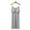 Gray, variant on Women's Nightgowns Slip Lounge House Dress Soft Black Spaghetti Straps Nighties with Built in Bra