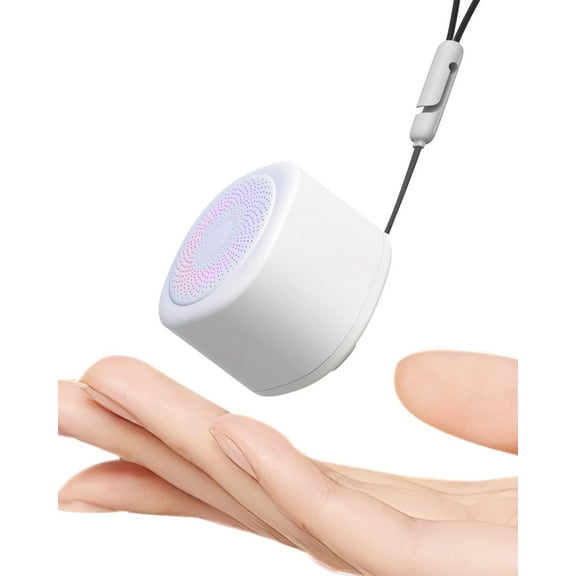 Portable Sound Machine for Baby Adults, White Noise Machine with 10 Soothing Sounds, Colorful Night Light, 3 Timers, Travel Sleep Machine, Memory Function, Sound Therapy for Home Office White