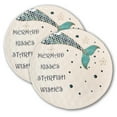 thumbnail image 2 of Ebros Nautical Blue Mermaid Kisses Starfish Wishes Ceramic Dinner Plates 2 Pack, 2 of 4