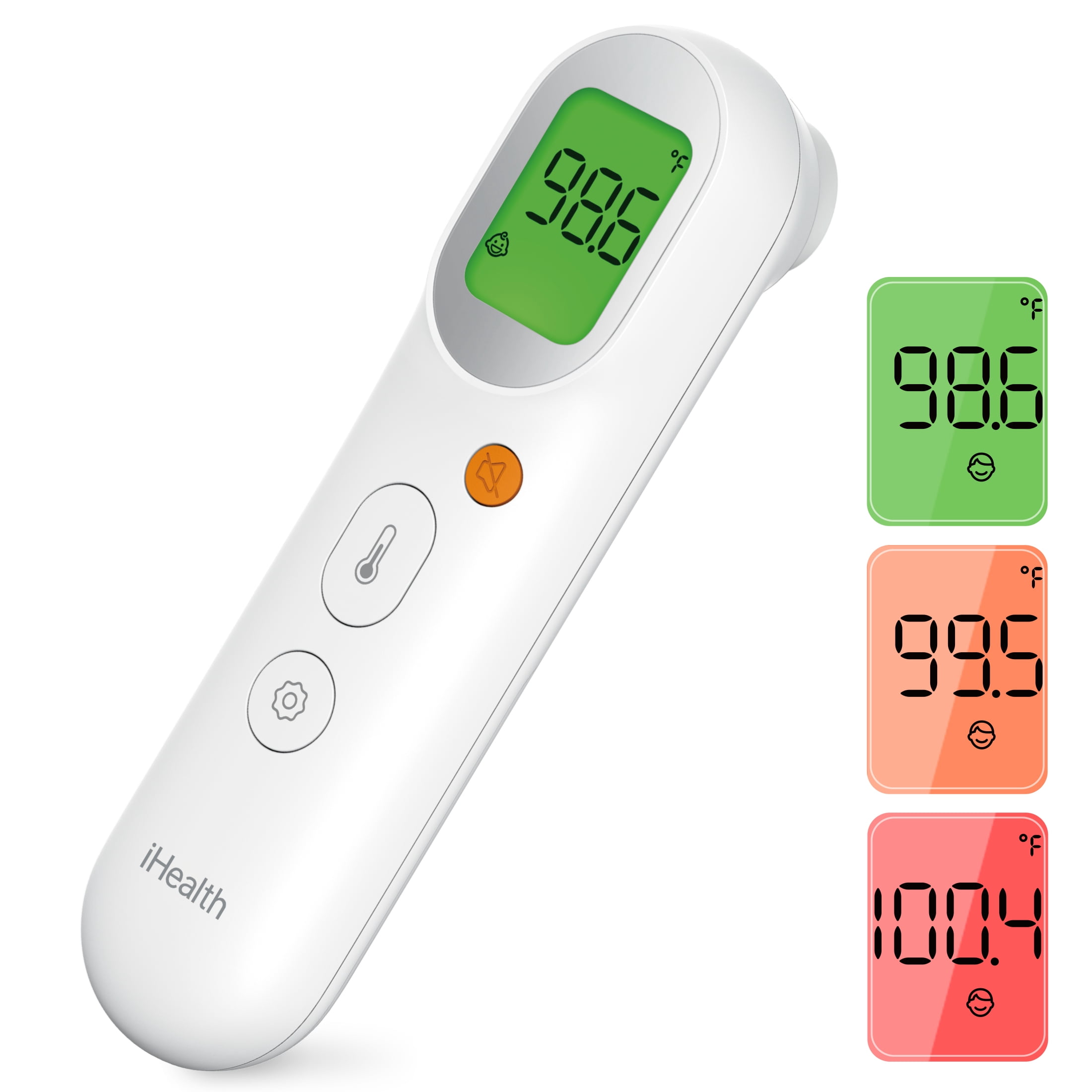iHealth PT9S No-Touch Forehead Thermometer, Digital Infrared Thermometer for Adults, Kids & Babies, Fast Temperature Reading