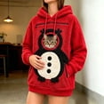 thumbnail image 2 of LWFFDAW Christmas Pet Pouch Hoodie for Women Long Sleeve Sherpa Fleece Hoodies Winter Warm Oversized Pullover Hooded Sweatshirts, 2 of 6