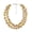 Yellow, variant on Captivating Fashion Yellow Tone Pearls Crystals Silk Thread Bib Necklace