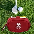 thumbnail image 3 of Golf Ball Tees Waist Pouch Holder Belt Sport Bag Container Zipper - Red, 3 of 8