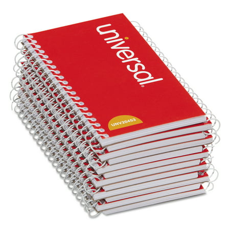 Universal Wirebound Memo Book, Narrow Rule, 5 x 3, Orange, 12 50 Sheet (Best Pocket Sized Notebook)