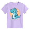 thumbnail image 4 of Gubotare Girls Clothes Girls' Short Sleeve Summer T Shirts Casual Tee Tops Blouse (Light Purple,Size 11-12 Years), 4 of 4