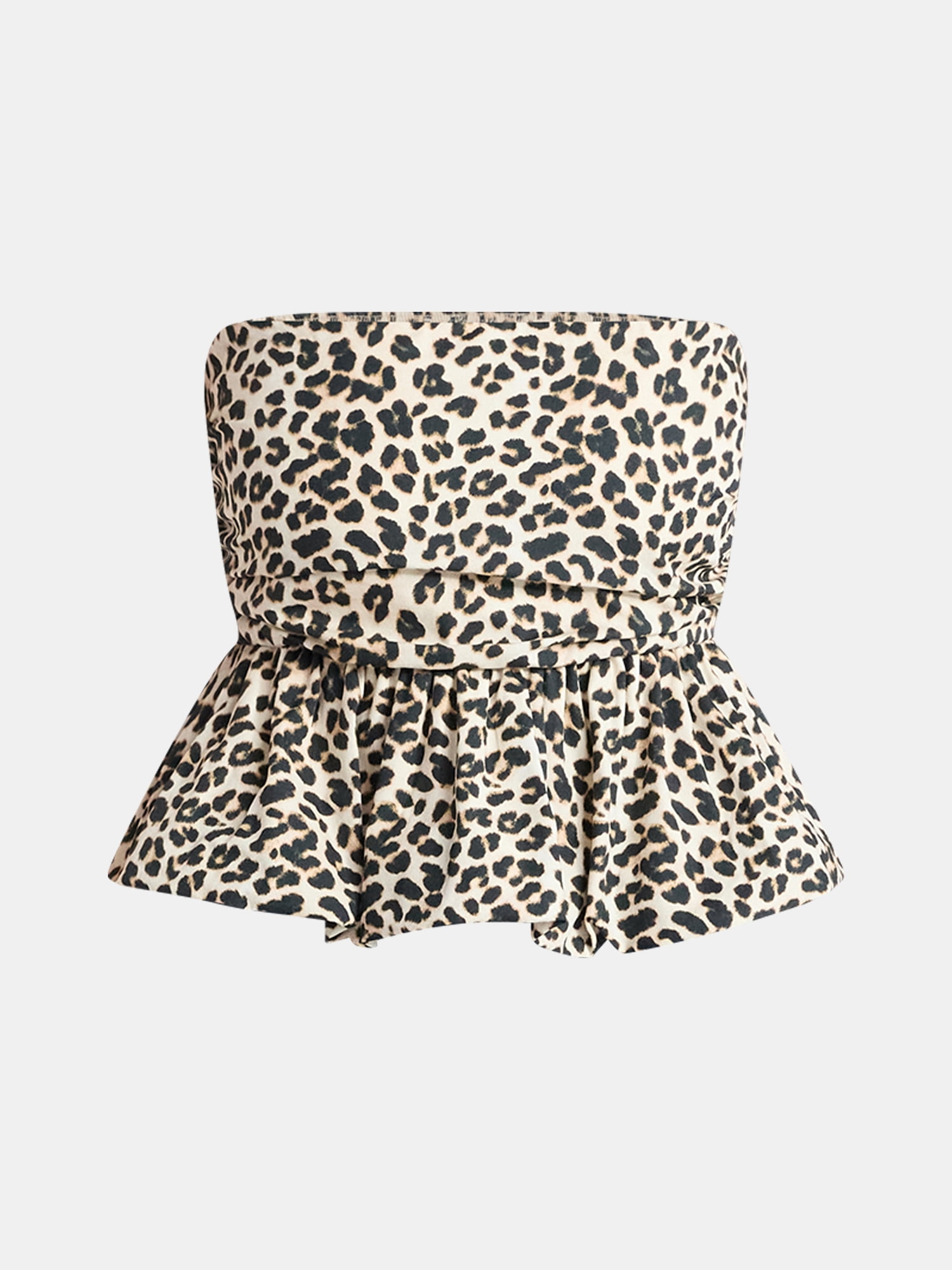No Boundaries Cotton Strapless Bubble Top, Women's