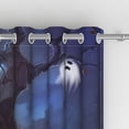 thumbnail image 5 of Aofoto Halloween Blackout Curtains for Bedroom, Dark Blue Ombre Curtains, Grommet Top Drapes,2 Panels, 52"W x 96"L, 5 of 5