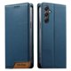 thumbnail image 1 of Funda Tipo Cartera de Cuero Sintético para Samsung Galaxy A34 5G Bloqueo RFID, con Ranuras para Tarjetas y Bolsillo para Efectivo, Cierre Magnético Fuerte Azul, 1 of 6