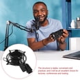 thumbnail image 3 of KAKOWELY microphone wall mounts Microphone Shock Mount Condenser Microphone Clip Mic Stand Metal Rack For Music Recording Broadcasting Microphone Holder Bracket, 3 of 5