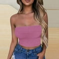 thumbnail image 2 of Ltctricy Tube Top for Women Strapless Eyelet Embroidered Slim Crop Tops Sleeveless Tank Tops Going out Bandeau Shirts, 2 of 5