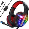 thumbnail image 1 of Auriculares para juegos Fachixy FC200, micrófono con cancelación de ruido RGB, 1 of 8
