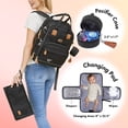 thumbnail image 2 of Dikaslon Mochila para pañales con cambiador portátil, estuche para chupete y correas para cochecito, bolsas grandes unisex para bebés para niños y niñas, mochila de viaje multiusos para mamás y papás,, 2 of 5