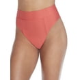 thumbnail image 1 of Camio Mio Womens Coral High-Waist Bikini Bottom Style-S20207-CORAL Swimsuit, 1 of 2