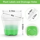 thumbnail image 4 of Macetas transparentes para plantas, 12 paquetes de macetas para iniciar semillas, macetas de plástico de 3,1 pulgadas con agujeros de drenaje (verde), 4 of 5